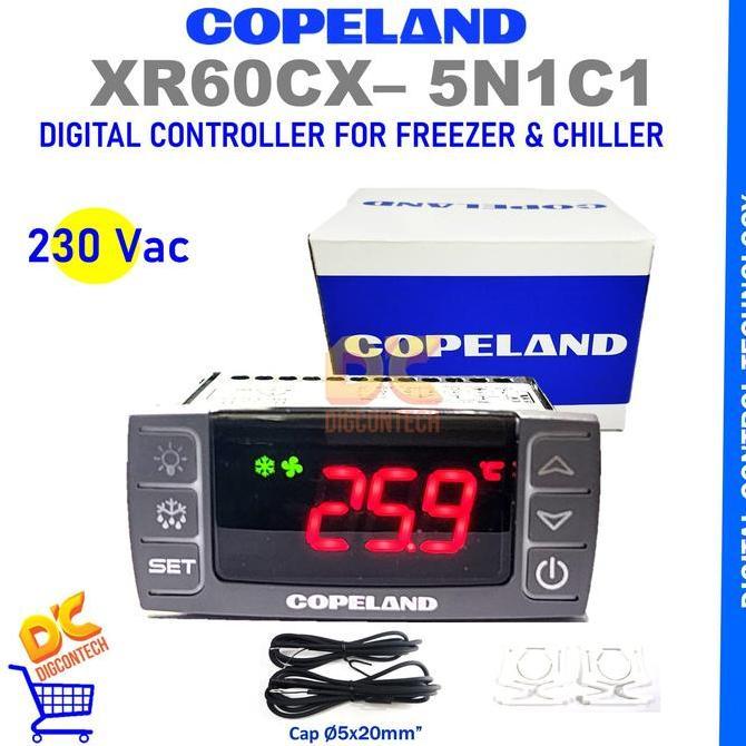 Digital Thermostat Xr60Cx - 5N1C1 Include Probe, 230Vac Copeland Dixell Xr60Cx
