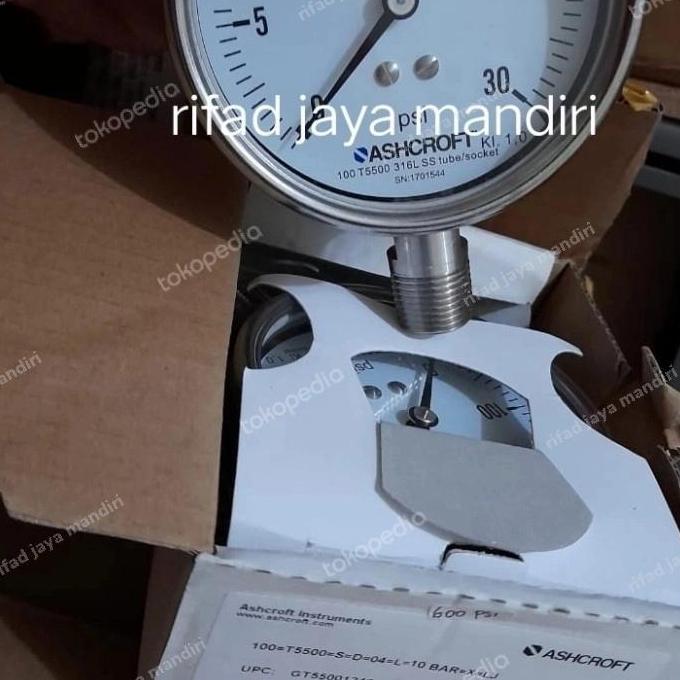 Pressure Gauge Ashcroft 30 Psi Full Stainless