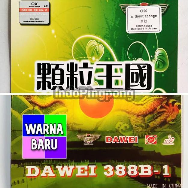Dawei 388 B-1 OX - Short Pips Bintik Serang Pendek 388B