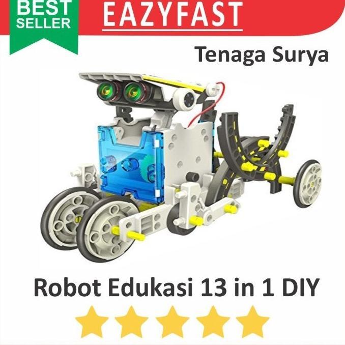 Robot Mobil Edukasi 13 Transforming Rakit Diy Rakitan Lego Solar Cell