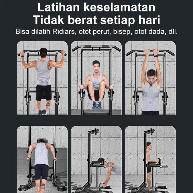 OneTwoFit Multi-Function Adjustable Chin Up Bar Power tower Pull up