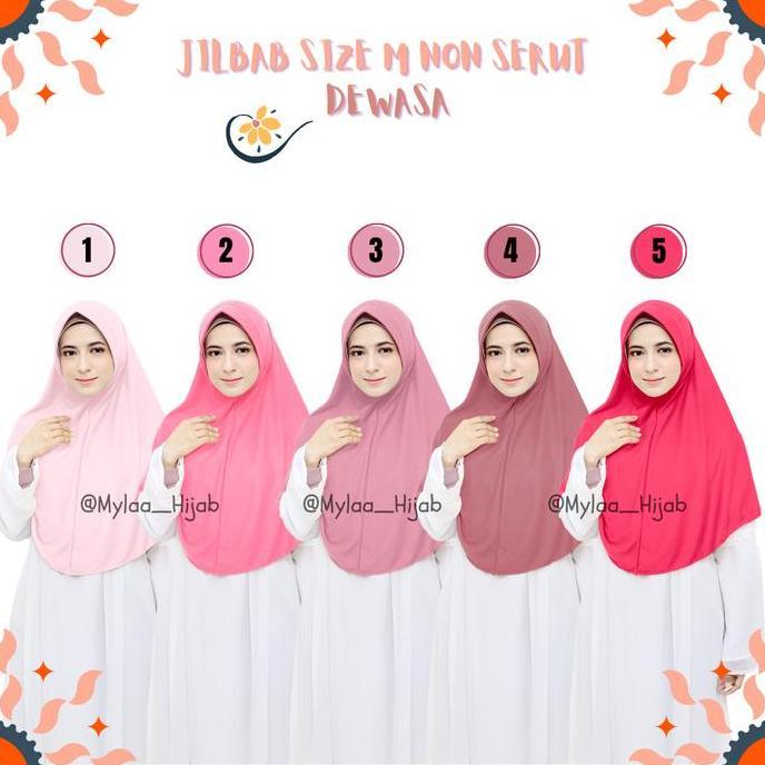 MYLAA HIJAB JILBAB INSTAN KERUDUNG BERGO SIZE M NON SERUT SEKOLAH ANAK ATAU DEWASA BAHAN KAOS PE SEP