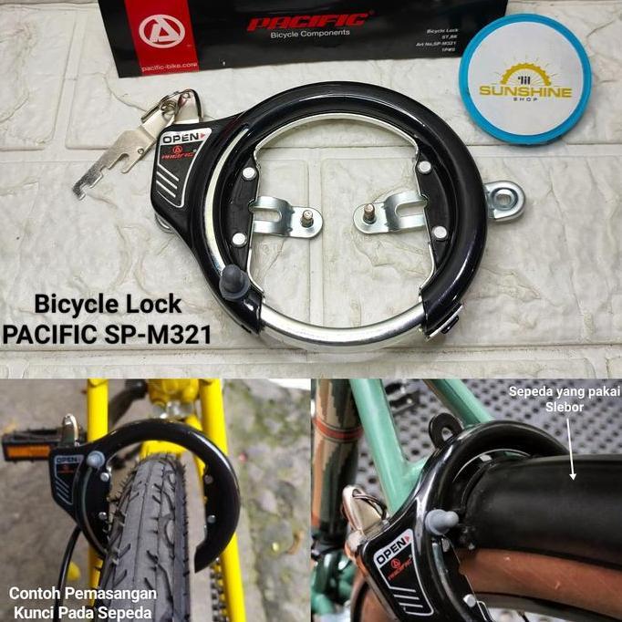 Promo Kunci Gembok Sepeda Bicycle Lock Pacific M321 Seli Lipat Folding Bike Ctb Mini Balap Siera Cod