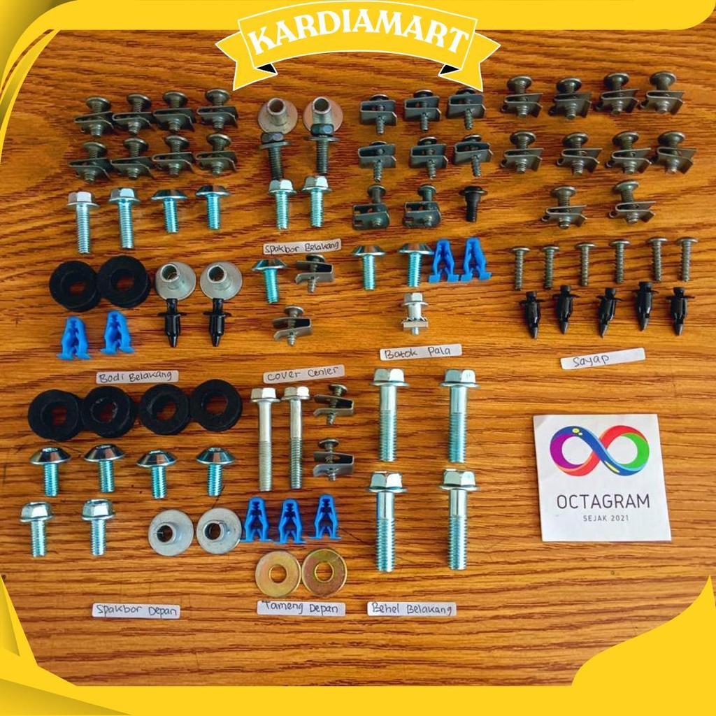 Baut Supra  Gtr 150 / Baut Body Motor Supra  Gtr 150Lengkap/Baut Body Motor Supra Gtr 150 Full Set G