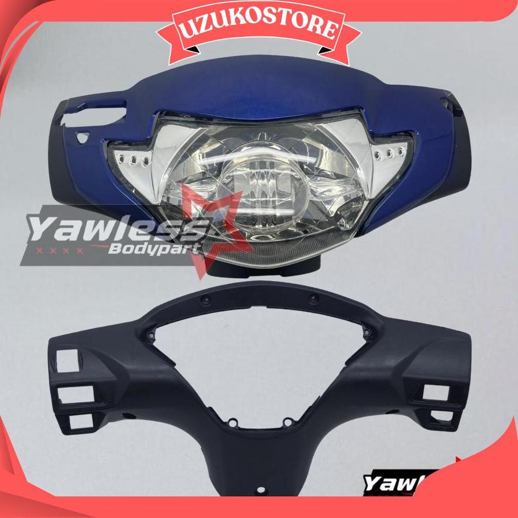 Batok Supra X 125 Lama 2005 - 2007 Warna Biru / Batok Depan Supra X 125 + Reflektor Supra X 125 Ori