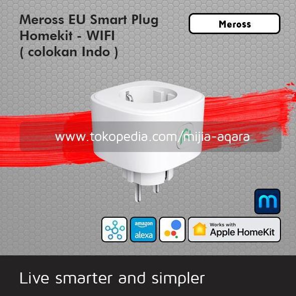 Meross Smart Plug Colokan Soket Indo Homekit - Wifi