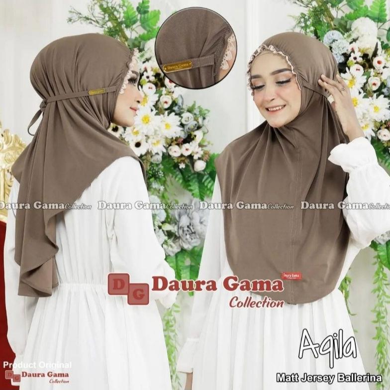Bergo maryam kerut renda tali jersey - jilbab renda tali viral - bergo maryam kerut oval termurah - 