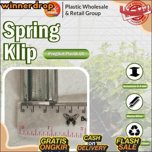 GROSIR Penjepit Plastik UV / Spring Klip Alat Pasang Plastik UV