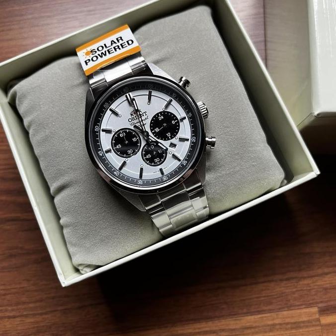 Jam Orient Neo 70's Solar Panda Chronograph WV0041TX JDM BNIB