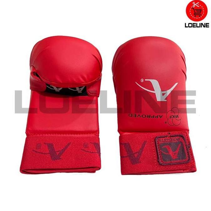 Sarung Tangan Karate PU Arawaza Hand Protector Gloves WKF Approved