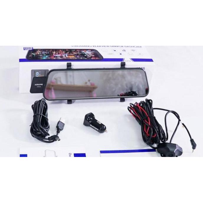 AZDOME AR08 Mirror Dash Camera GPS WiFi Parking Mode ADAS DashCam murah