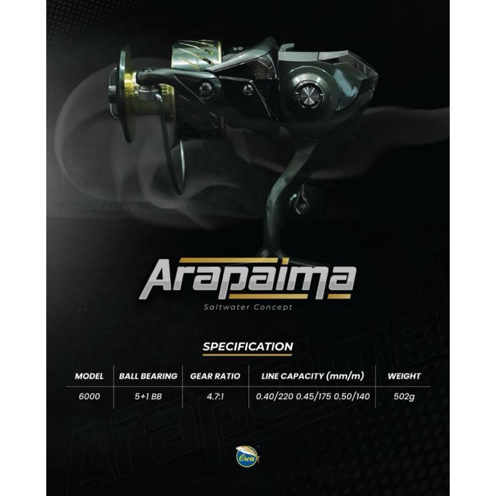 Reel Spinning Orca Arapaima Katrol