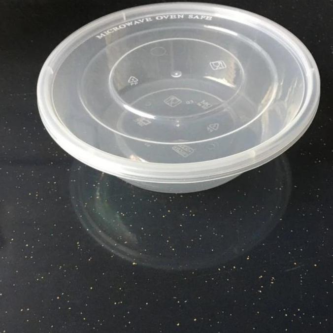 Mangkok Plastik 650ml Thinwall Round Rou Bulet 650 ml box DM bulat