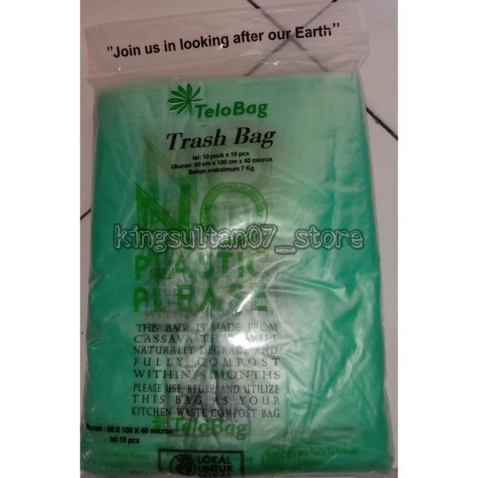 Kantong Sampah Organik Telobag 60x100 Cm Set 10 Pcs