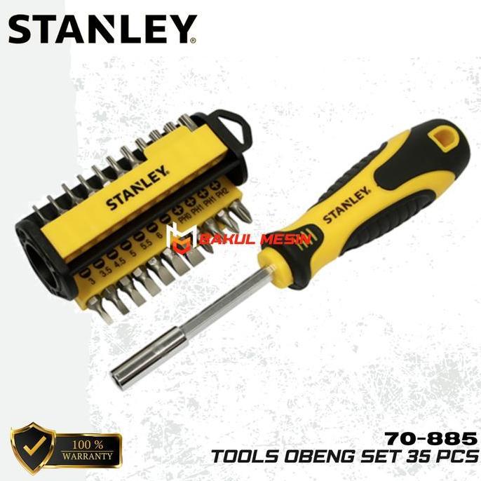 CHRYSAN Stanley 70-885 Tools Obeng Set 35 Pcs Multibit 70885 Screwdriver