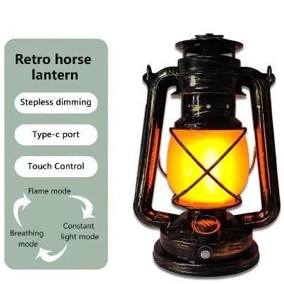 Lentera Jadul Lampu Led Lentera Gantung Hias Cafe Resto Camping Retro Klasik Antik LC