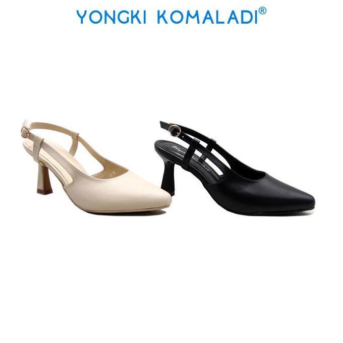 [ ORIGINAL ] YONGKI KOMALADI HEELS OL-YSL7057-22 LADIES Hitam Sandal Wanita LL