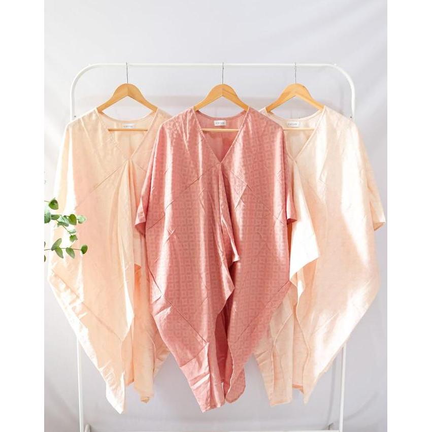 Atasan Tunik Wanita Kaftan Tunik Polos Batik Muslim Panjang