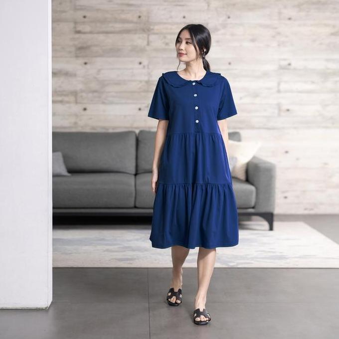 FOREVER SWEET Daster Kekinian Home Dress Daisy Busui Cantik Nyaman Wanita Tidur Kancing Panjang LN