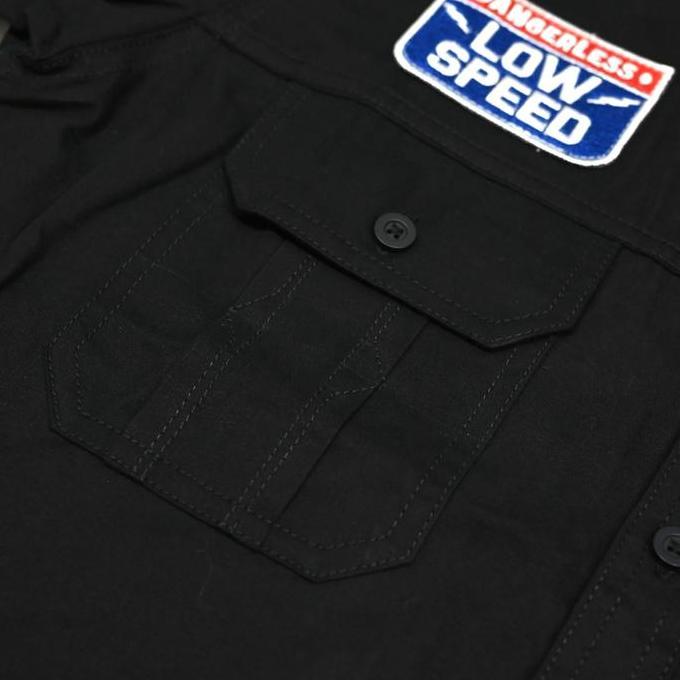 Bellissimo Motorcycle Workshirt Black - Low Speed / Kemeja Motor