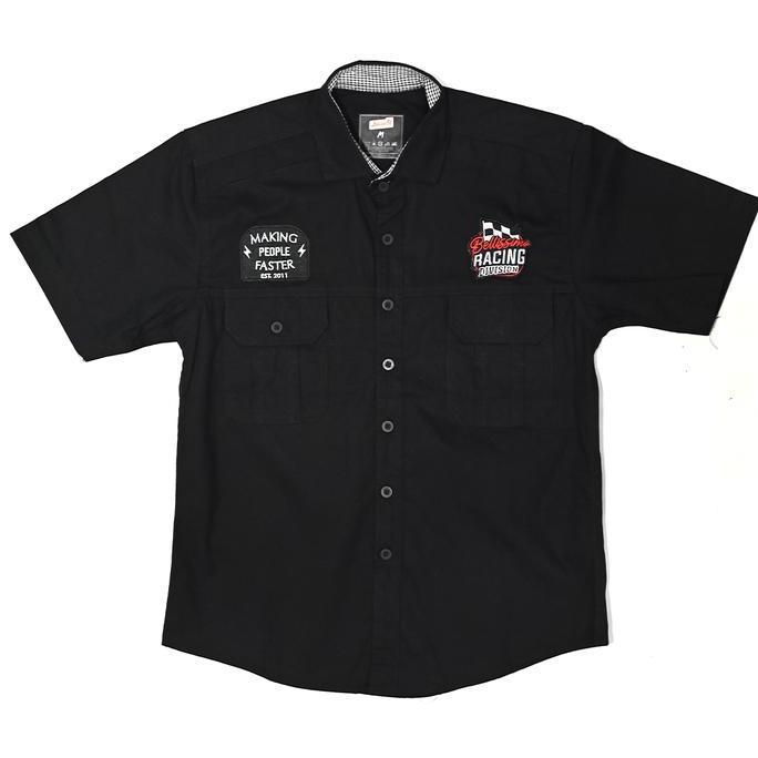 Bellissimo Motorcycle Workshirt Black - Racing Division / Kemeja Motor