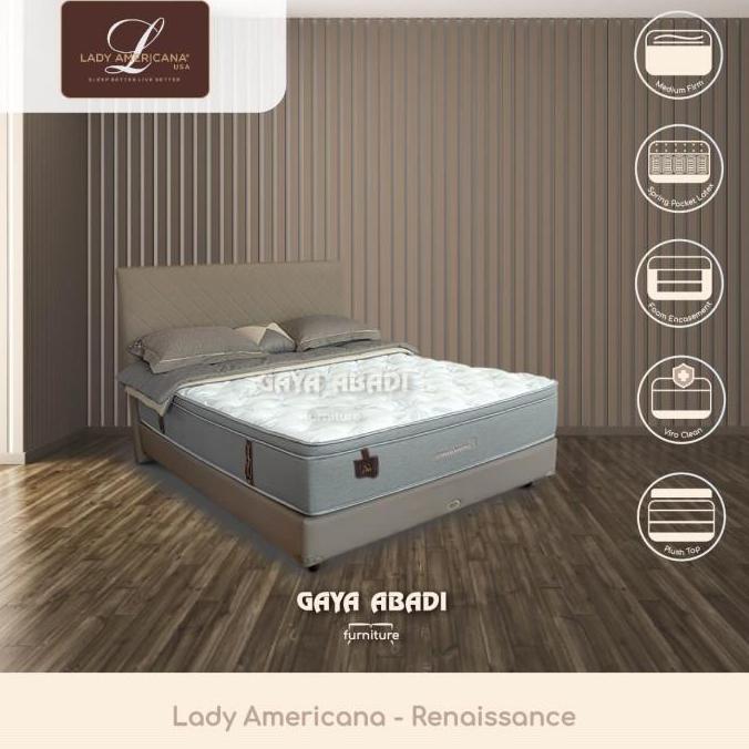 TERBARU Springbed Lady Americana Renaissance / Kasur Lady Americana Renaissance - Lady Americana