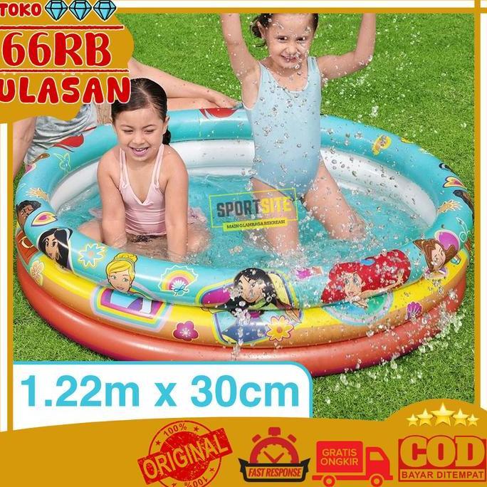Bestway Disney Princess Play Swim Pool 1.22m x 30cm Mainan Rekreasi Air Bermain Permainan Kolam Rena