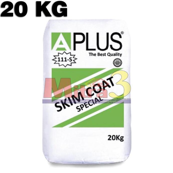 ] Plamir Dinding Luar APLUS Special Hijau 20 KG / Skimcoat Semen Plamur Tembok 20KG