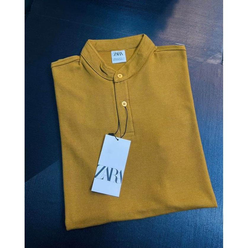 DF196>> kaos ZR kerah Shanghai pria/kaos kerah Shanghai pria dewasa