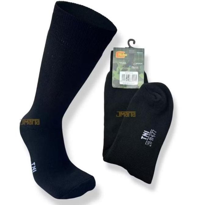 DV47 }} ISI 3/ 6 PASANG KAOS KAKI TNI SUPER TEBAL PANJANG KAOS KAKI LORENG DAN HITAM KAUS KAKI PRIA