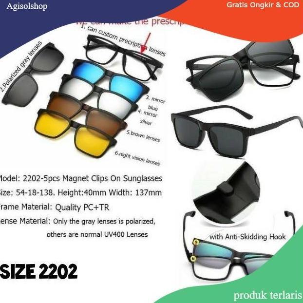 DA7 }}  Frame Kacamata Clip On, Kacamata Klip on, Kacamata Minus Clip on, Kacamata Hitam Minus Pria 