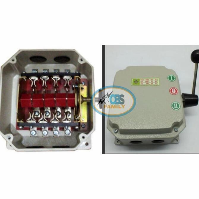 Promo Nk Ohm Saklar Gz63 / 4Pole 63Ampere On - Off - On Mata Pisau Cod