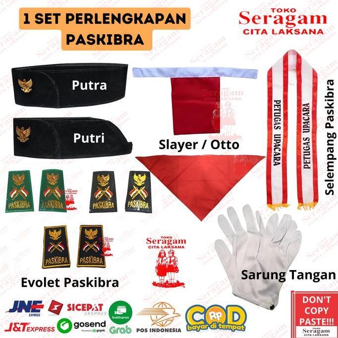 1 Set Perlengkapan Paskibra / 1 Paket Perlengkapan Paskibra