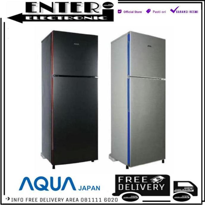 AQUA JAPAN AQRD251 - KULKAS 2 PINTU AQUA SANYO AQR D251 LS AQR D251 DS