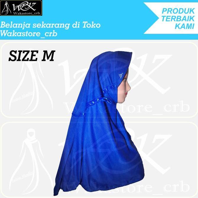 Kerudung Hijab Sekolah Anak Warna BIRU ELEKTRIK TK SD SMP SMA DEWASA