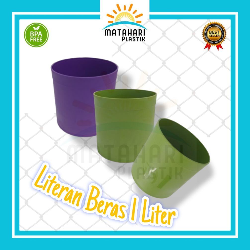 Bisa Cod Literan Beras Plastik/Takaran Beras 1 Liter/Gelas Ukuran Beras/Takaran Plastik ||