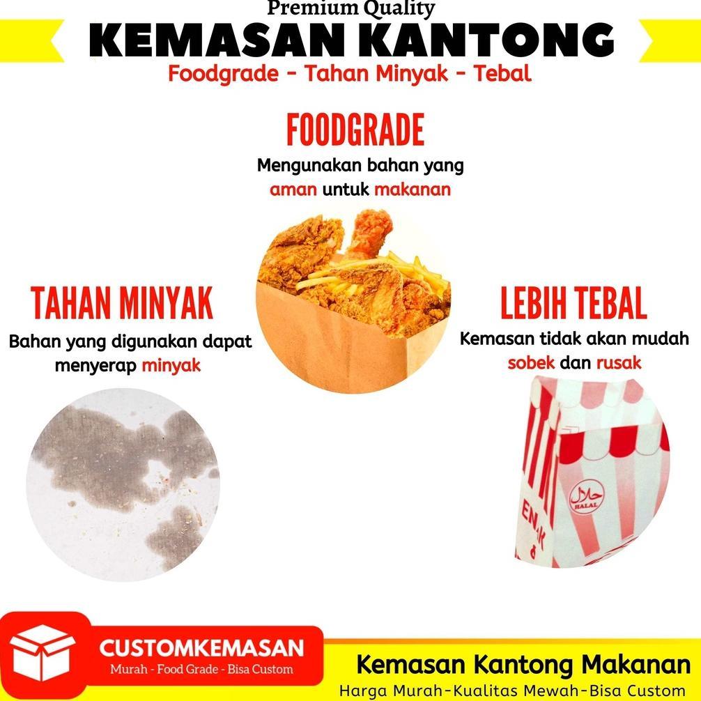 Bisa Cod Kemasan Kentang Goreng / Kantong Kentang Goreng / Kantong Kertas Kentang Goreng / Bungkus K