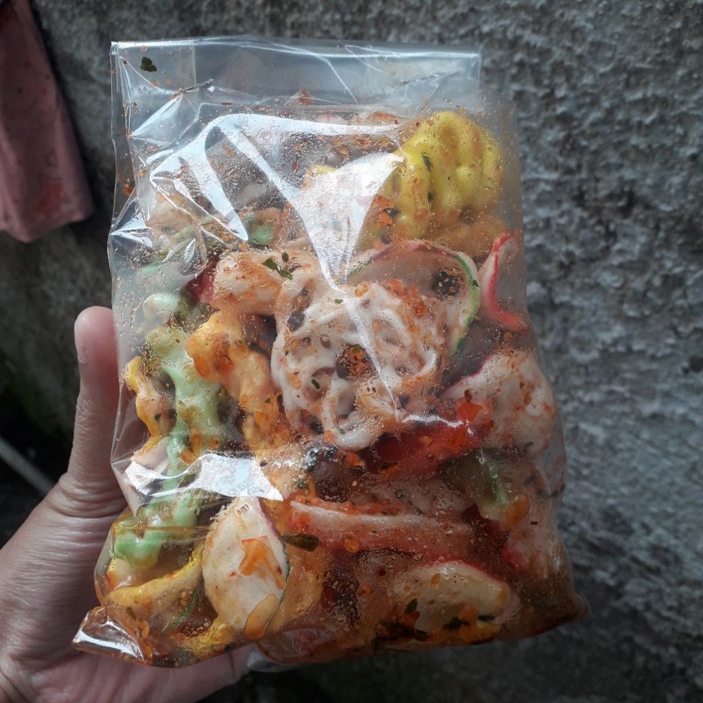kerupuk seblak mix pedas daun jeruk/kerupuk mix pedas/kerupik sagala aya/kerupuk daun jeruk pedas