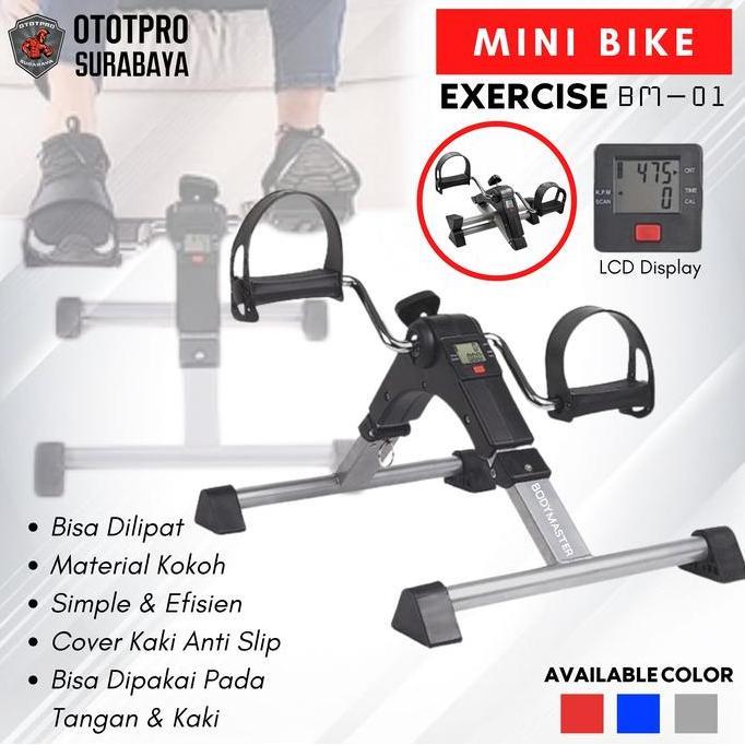 TERLARIS - Sepeda Statis Mini - Portable Bike /Kaki/Meja/Terapi/Tangan/Duduk Alat
