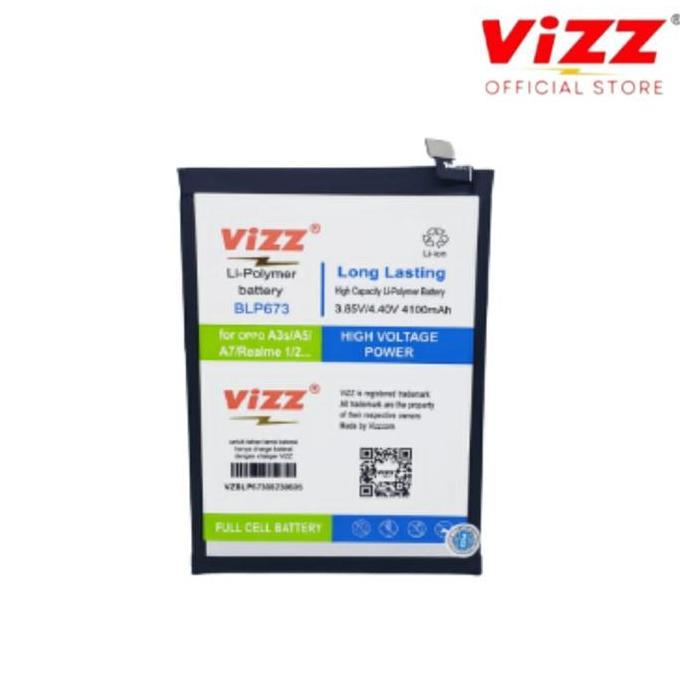 NEW Vizz Baterai OPPO A3S / A55 BLP673 Original