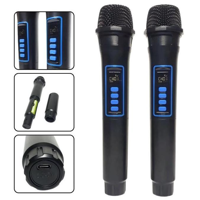 Speaker Bluetooth FLECO F-8808 Ukuran 8,5inch Free Dual Mic Wireless Super Bass | Speaker Karaoke LE