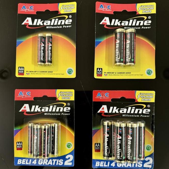 Batu Baterai / Battery 1,5V ABC ALKALINE  AA / AAA
