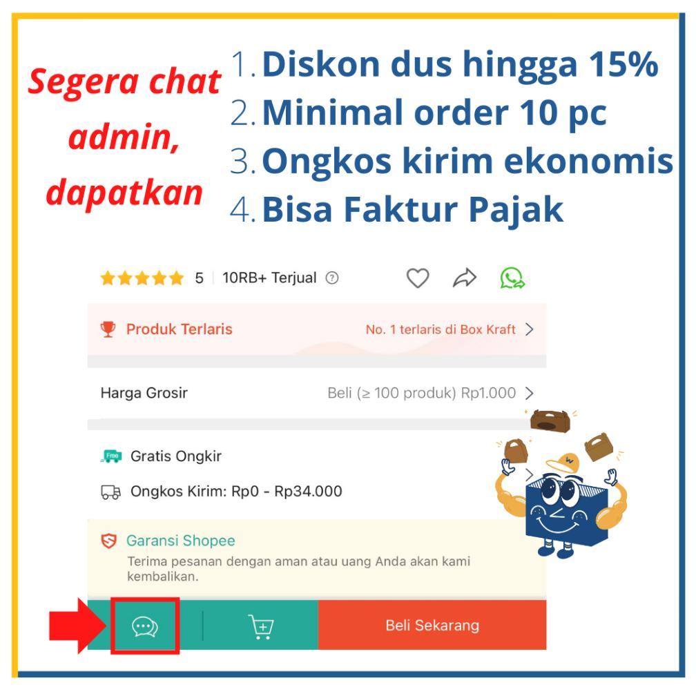 Bisa Cod Dus Nasi 16X16X7 18X18X7 20X20X7 Dus Tasyakuran Nasi Kotak Snack Dus Murah Motif Cetak ||