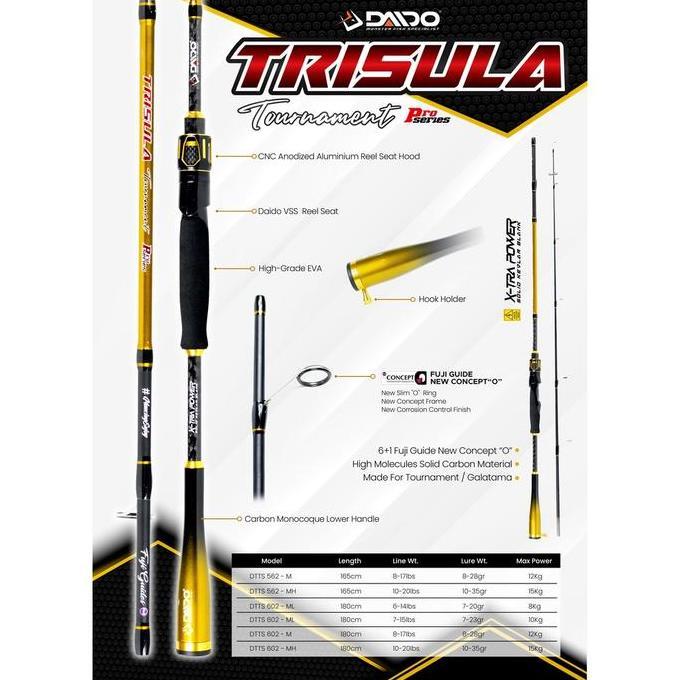 JORAN DAIDO TRISULA TOURNAMENT SOLID CARBON 165CM 180CM - JORAN PANCING GALATAMA