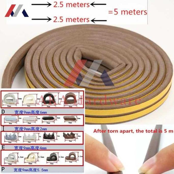 Door Seal Karet Lis Peredam Kedap Suara / Karet Bumper Pintu Jendela