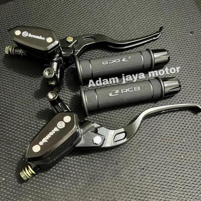 kakra Paket 3in1 Master Rem 2 Tabung Tipe Oval Kanan Kiri+ Handgrip RCB HG55 Original + Jalu Stang C