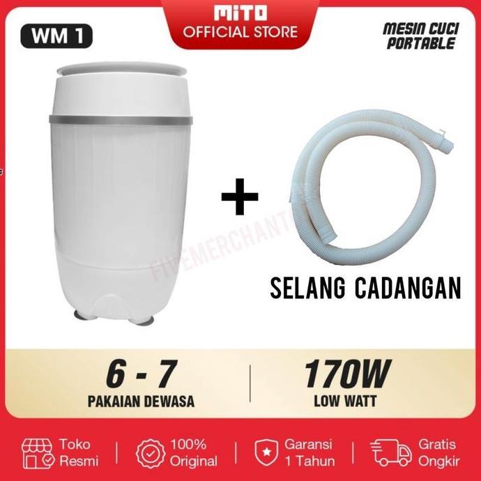 Mesin Cuci Mito WM 1 Kapasitas 3,5 kg Mesin Cuci Mini Mito