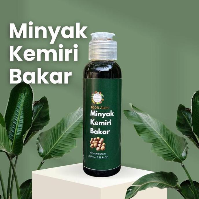 Minyak Kemiri Bakar Asli Bali 100 ml Penumbuh Rambut Rontok / Minyak Kemiri Bakar Asli Bali Hitam Pe