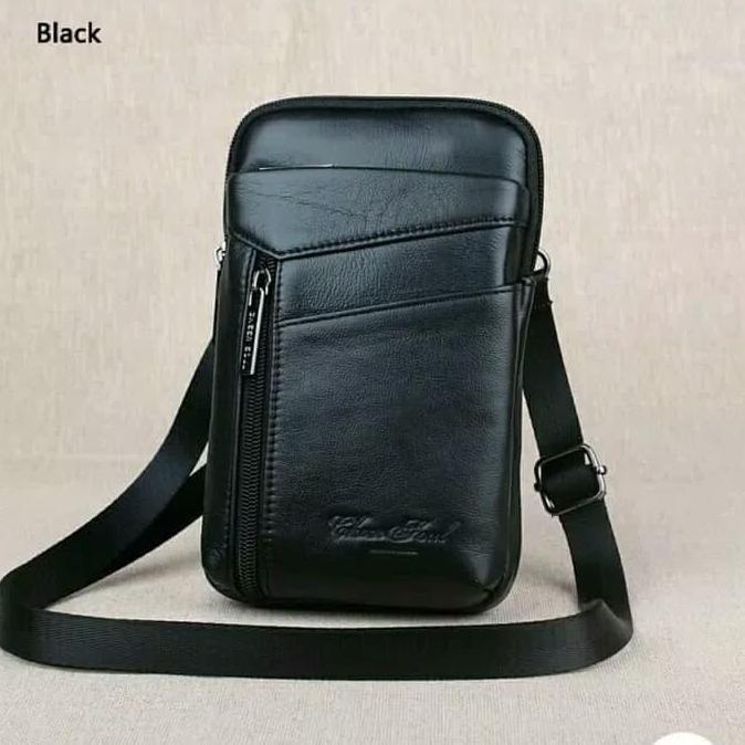 Promo tas selempang tas pria tas kulit tas mini kulit asli 2396 COD
