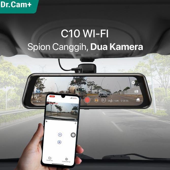DR.Cam+ C10 Alpha Spion DVR Mobil 9.3" - Streaming Rear View